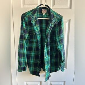 Vintage Old Navy plaid long sleeve xl